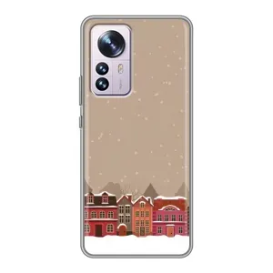 Новорічні, Святкові Чохли для Xiaomi 12 / 12X - 2024 год (Зимове місто)