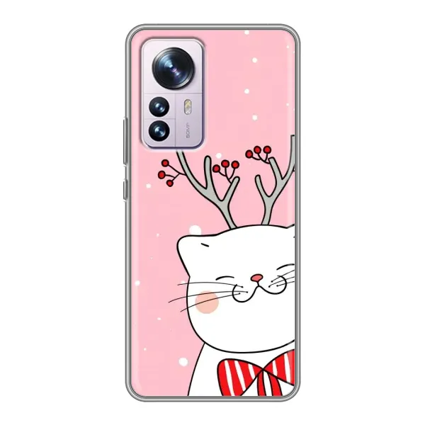 Чехол с принтом «Зимний кот» для Xiaomi 12 / 12X Чехол с принтом «Зимний кот» для Xiaomi 12 / 12X