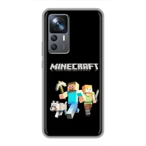 Чохол Майнкрафт на Xiaomi 12T Pro (AlphaPrint) Minecraft (герої Minecraft)