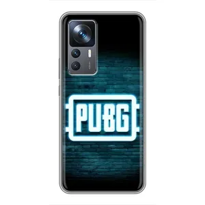 Чехол PUBG для Сяоми 12Т Про (AlphaPrint) (Лого PUBG)