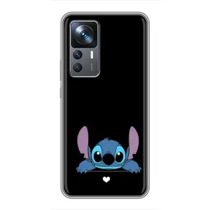 Чохол з принтом Стіч на Xiaomi 12T Pro (Стіч на чорному)