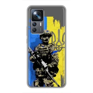 Чехлы с картинкой ЗСУ для Xiaomi 12T (AlphaPrint) (АРТ солдат)