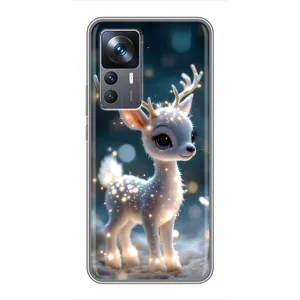 Яскравий чохол для Xiaomi 12T з Зимові Оленята (Блискуче оленятко)