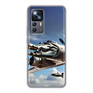 Чехол с мемом Тралалело тралала на Xiaomi 12T (Бомбардиро крокодило)