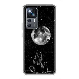 Чохол з принтом «Дівчина з котом» для Xiaomi 12T