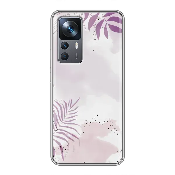 Чохол з принтом «Фіолетове листя» для Xiaomi 12T
