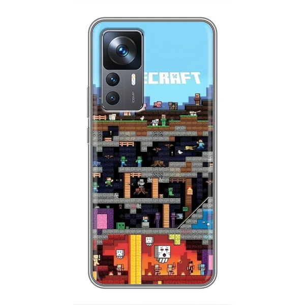 Чехол с принтом «фон Minecraft» для Xiaomi 12T Чехол с принтом «фон Minecraft» для Xiaomi 12T