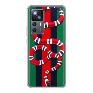 Чехлы ГУЧЧИ для Сяоми 12Т (AlphaPrint) (Gucci змия)
