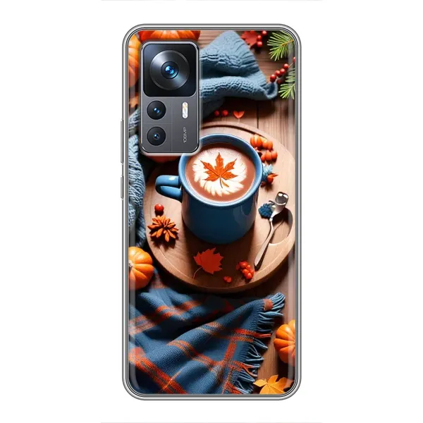 Чехол с принтом «Кофе и тыковки» для Xiaomi 12T Чехол с принтом «Кофе и тыковки» для Xiaomi 12T