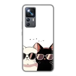 Чохол з принтом «Коти в окулярах» для Xiaomi 12T