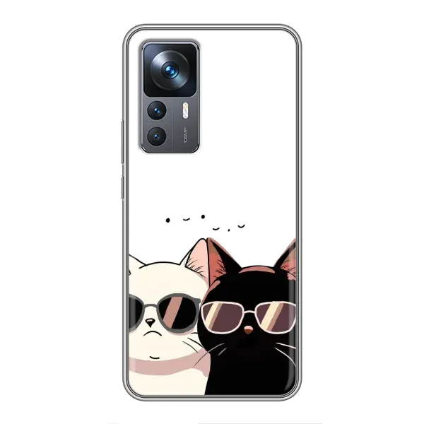 Чохол з принтом «Коти в окулярах» для Xiaomi 12T Чохол з принтом «Коти в окулярах» для Xiaomi 12T