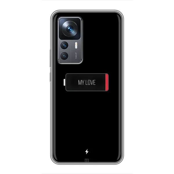 Чехол с принтом «Love battery» для Xiaomi 12T Чехол с принтом «Love battery» для Xiaomi 12T