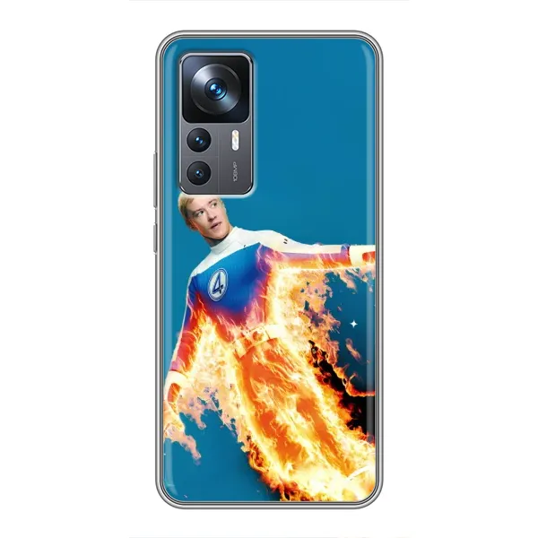 Чохол з принтом «Людина-факел у вогні» для Xiaomi 12T