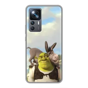 Чехол с мультфильмом Шрек на Xiaomi 12T (Шрек и Осел)