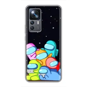 Чехол Амонг Ас для Xiaomi 12T (AlphaPrint) (Скины в космосе)