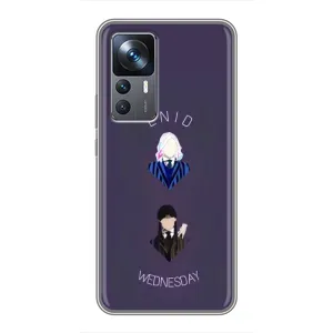 Чехлы Венсдей на Xiaomi 12T Уэнсдей (AlphaPrint) (Уэнздей и подруга)