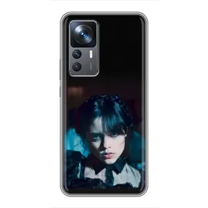 Чехлы Венсдей на Xiaomi 12T Уэнсдей (AlphaPrint) (взгляд Уэнздей)