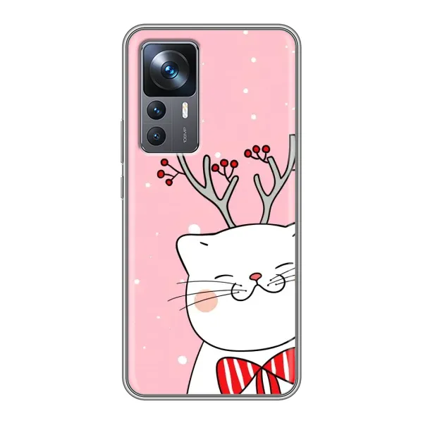 Чехол с принтом «Зимний кот» для Xiaomi 12T Чехол с принтом «Зимний кот» для Xiaomi 12T