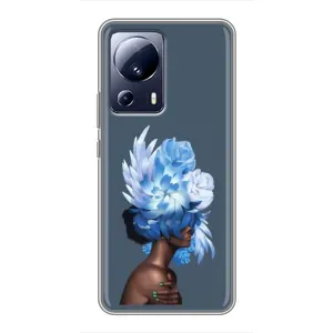 Чехлы (ART) Цветы на Xiaomi 13 Lite (VPrint) (Цветы на голове)