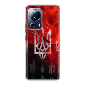 Украинские Чехлы для Xiaomi 13 Lite с картинкой УПА (AlphaPrint) (ГЕРБ УПА)