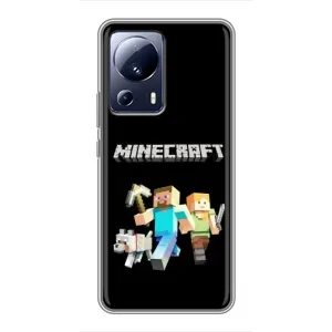 Чехол Майнкрафт на Xiaomi 13 Lite (AlphaPrint) Minecraft (герои Minecraft)