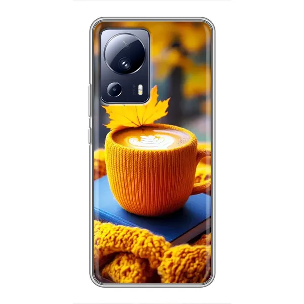 Чохол з принтом «Кава на жовтому пледі» для Xiaomi 13 Lite