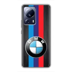 Чехол для Сяоми 13 Лайт - с принтом БМВ (AlphaPrint) (Лого BMW)