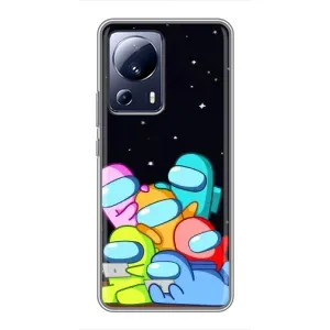 Чехол Амонг Ас для Xiaomi 13 Lite (AlphaPrint) (Скины в космосе)