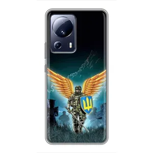 Чехлы с картинкой ЗСУ для Xiaomi 13 Lite (AlphaPrint) (Солдат ЗСУ)