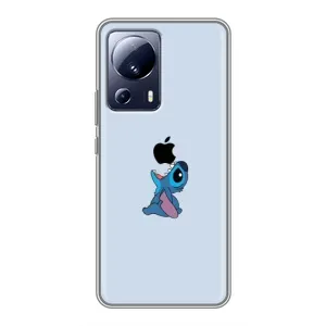 Чохол з принтом Стіч на Xiaomi 13 Lite (Stitch apple)