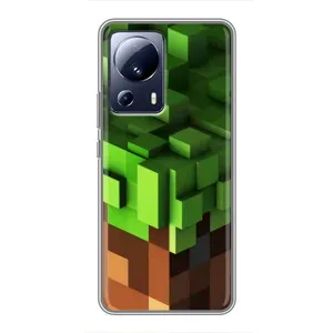 Чехол Майнкрафт на Xiaomi 13 Lite (AlphaPrint) Minecraft (текстура Майнкрафт)