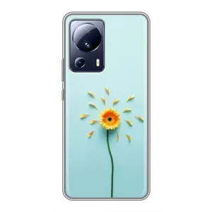 Чехлы с Цветами для Xiaomi 13 Lite (VPrint) (Желтый цветок)