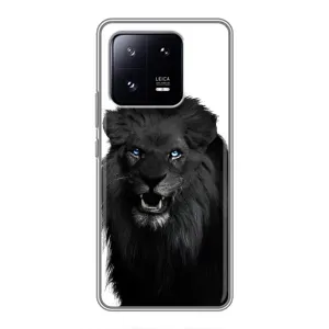 Чехлы с картинками животных Xiaomi 13 Pro (Черный ЛЕВ)