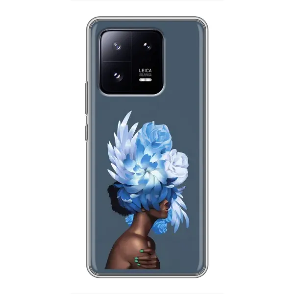 Чохол з принтом «Квіти на голові» для Xiaomi 13 Pro