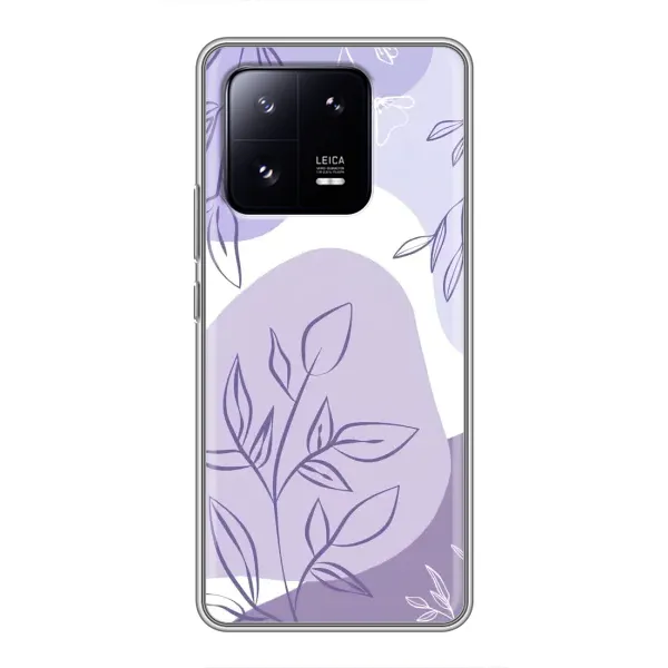 Чохол з принтом «Фіолетове листя абстракція» для Xiaomi 13 Pro