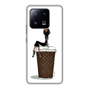 Чехлы Луи Витон для Xiaomi 13 Pro (AlphaPrint - LOUIS VUITTON) (кофе LOUIS VUITTON)