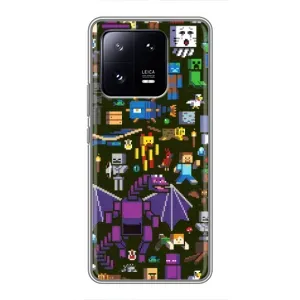 Чохол Майнкрафт на Xiaomi 13 Pro (AlphaPrint) Minecraft (Колаж Майнкрафт)