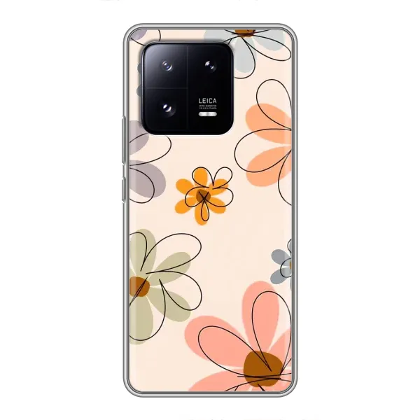 Чохол з принтом «Кольорові квіти» для Xiaomi 13 Pro