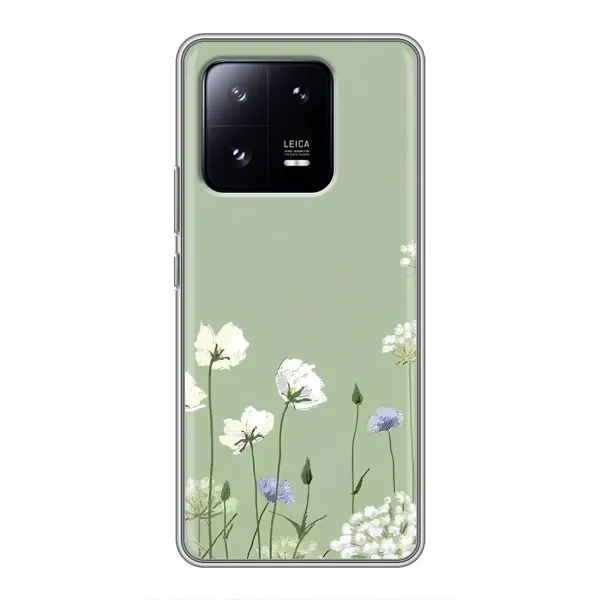 Чохол з принтом «Квіти на зеленому» для Xiaomi 13 Pro