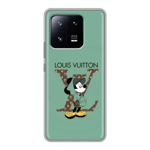 Чехлы Луи Витон для Xiaomi 13 Pro (AlphaPrint - LOUIS VUITTON) (Микки Маус LV)