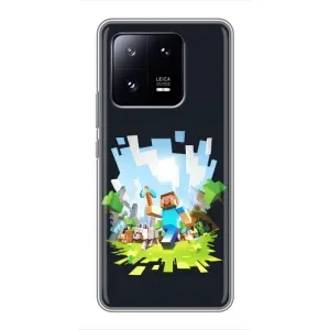 Чохол Майнкрафт на Xiaomi 13 Pro (AlphaPrint) Minecraft (персонажі Minecraft)
