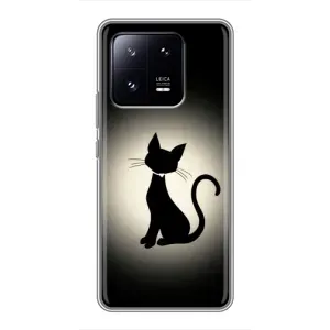 Чохол з принтом «Силует котика» для Xiaomi 13 Pro