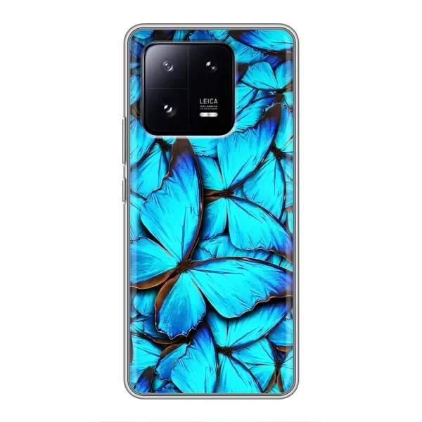 Чохол з принтом «Сині метелики» для Xiaomi 13 Pro Чохол з принтом «Сині метелики» для Xiaomi 13 Pro