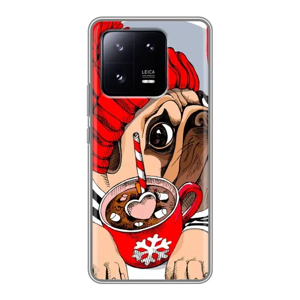 Чохол з принтом «Песик в шапці» для Xiaomi 13 Pro Чохол з принтом «Песик в шапці» для Xiaomi 13 Pro