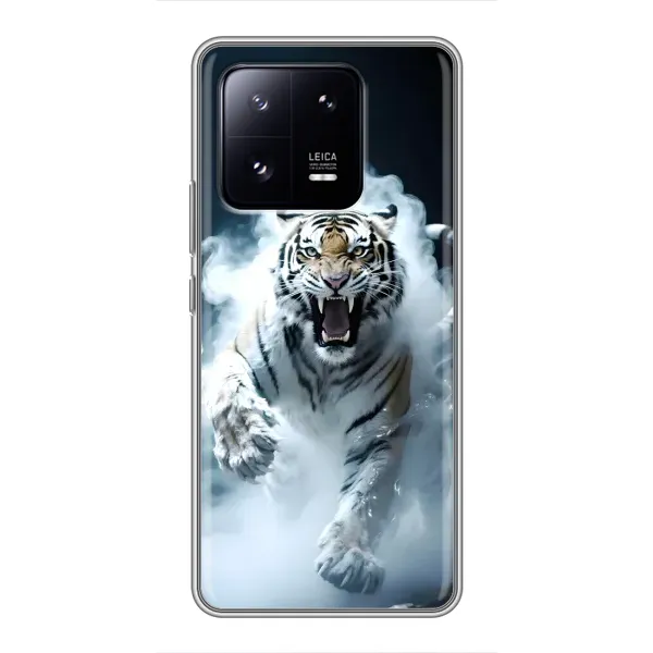 Чохол з принтом «Білий тигр у диму» для Xiaomi 13 Pro Чохол з принтом «Білий тигр у диму» для Xiaomi 13 Pro