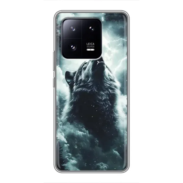 Чохол з принтом «Вовк у хмарах» для Xiaomi 13 Pro Чохол з принтом «Вовк у хмарах» для Xiaomi 13 Pro
