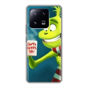 Рождественские Чехлы для Xiaomi 13 Pro (VPrint) (Зеленый Гринч)