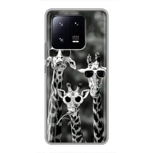 Чохол з принтом «Жирафи в окулярах» для Xiaomi 13 Pro