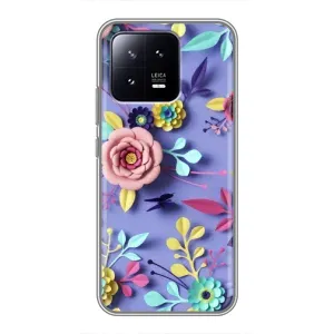 Чехлы с Цветами для Xiaomi 13 (VPrint) (Цветочный дизайн)