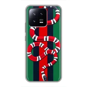 Чехлы ГУЧЧИ для Ксяоми 13 (AlphaPrint) (Gucci змия)